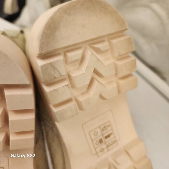 DOLCE VITA Womens Ivory 1" Platform Front Heel Pull-Tab Piker Combat Boots 7.5 M - Picture 13 of 14